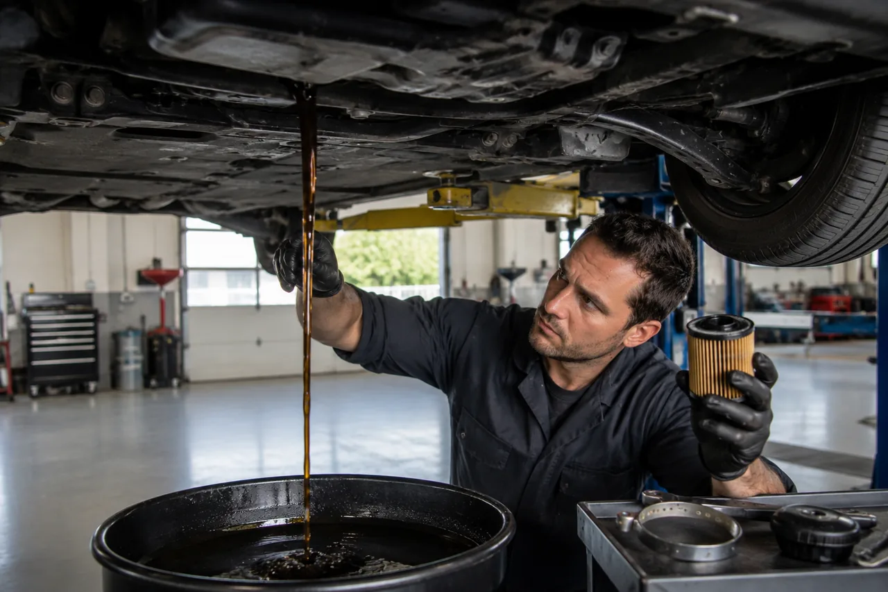 Lube, oil and filter service at Big O Tires Port Coquitlam